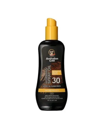 Australian Gold Solcreme Carrot Oil Spray Faktor 30 237ml Solcreme Hos Frisøren   Baronen