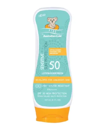 Australian Gold Solcreme Lotion  Faktor 50 Kids 237ml Solcreme Hos Frisøren   Baronen