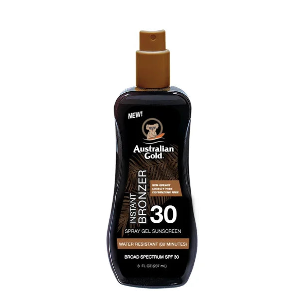 Australian Gold Solcreme Lotion Med Spray Spf 30 Bronzer 237ml Solcreme Hos Frisøren Baronen