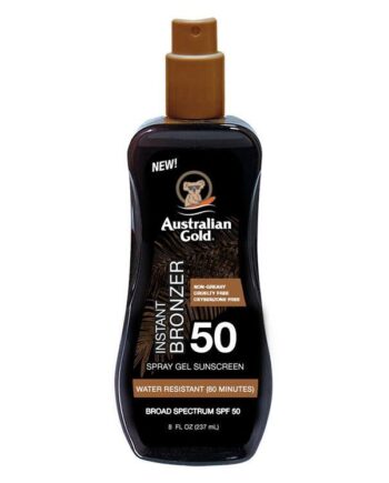 Australian Gold Solcreme Lotion Spray  Spf 50   Bronzer 237ml Solcreme Hos Frisøren   Baronen