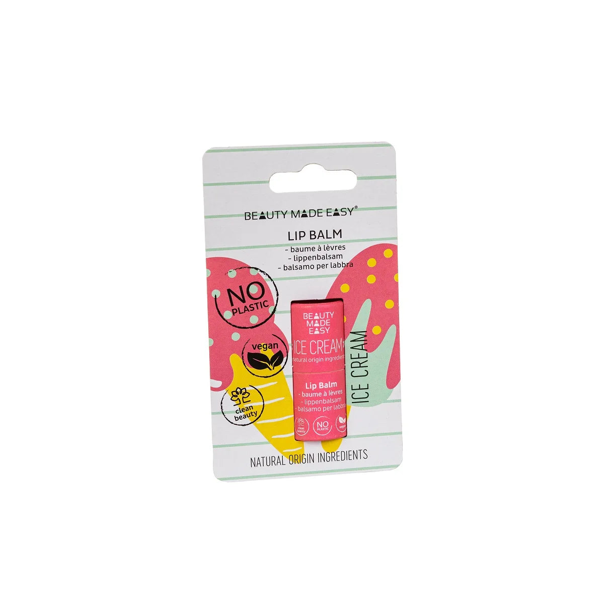 Beauty Made Easy Lip Balm Ice Cream Hos Frisøren Baronen
