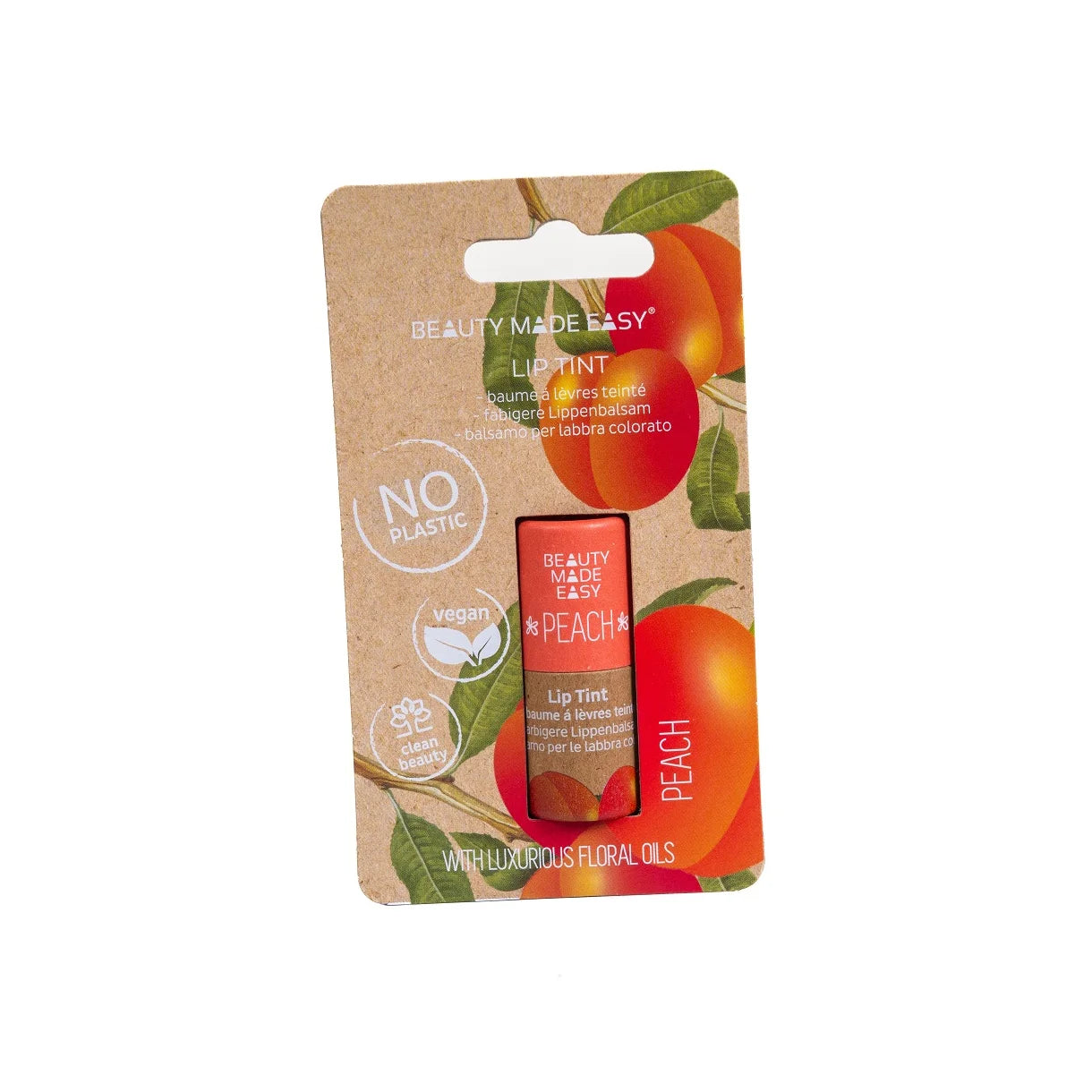 Beauty Made Easy Lip Balm Tint Peach Hos Frisøren Baronen