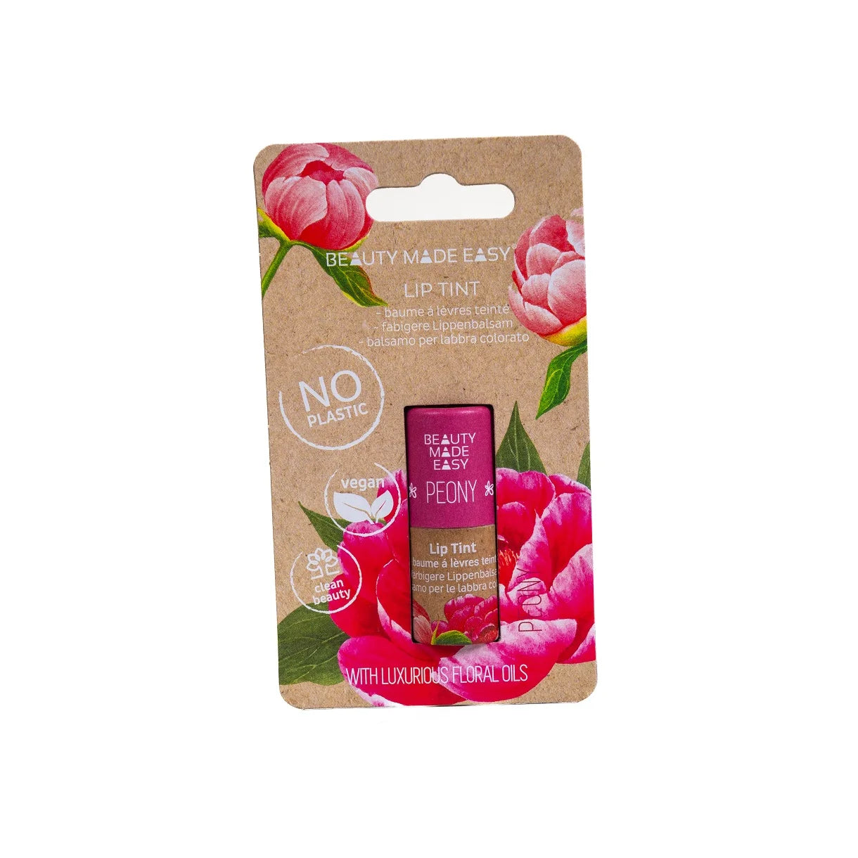 Beauty Made Easy Lip Balm Tint Peony Hos Frisøren Baronen