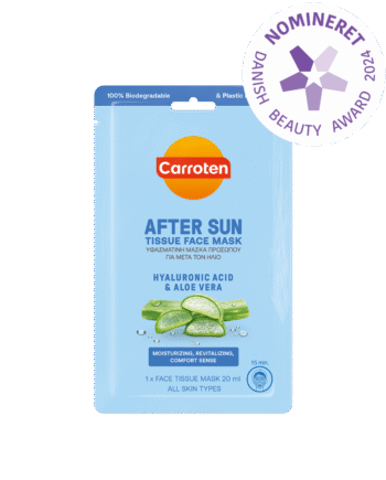 Carroten After Sun Tissue Face Mask 20 Ml Hos Frisøren   Baronen