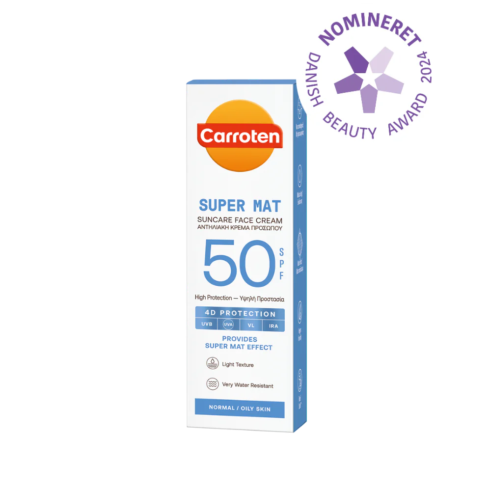 Carroten Super Mat Face Cream Spf 50 Solcreme Hos Frisøren Baronen