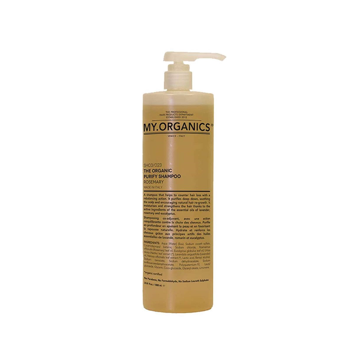 My Organics My Purify Shampoo 1000ml Hos Frisøren Baronen