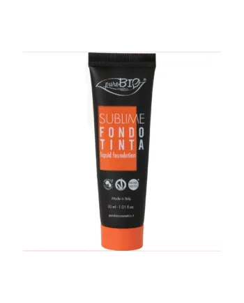 Purobio Cosmetics Sublime Flydende Foundation 02 Hos Frisøren   Baronen