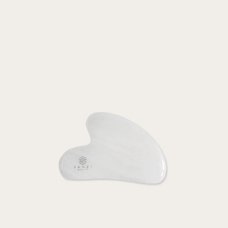 Sanzi Beauty Gua Sha White Jade Round Hos Frisøren Baronen