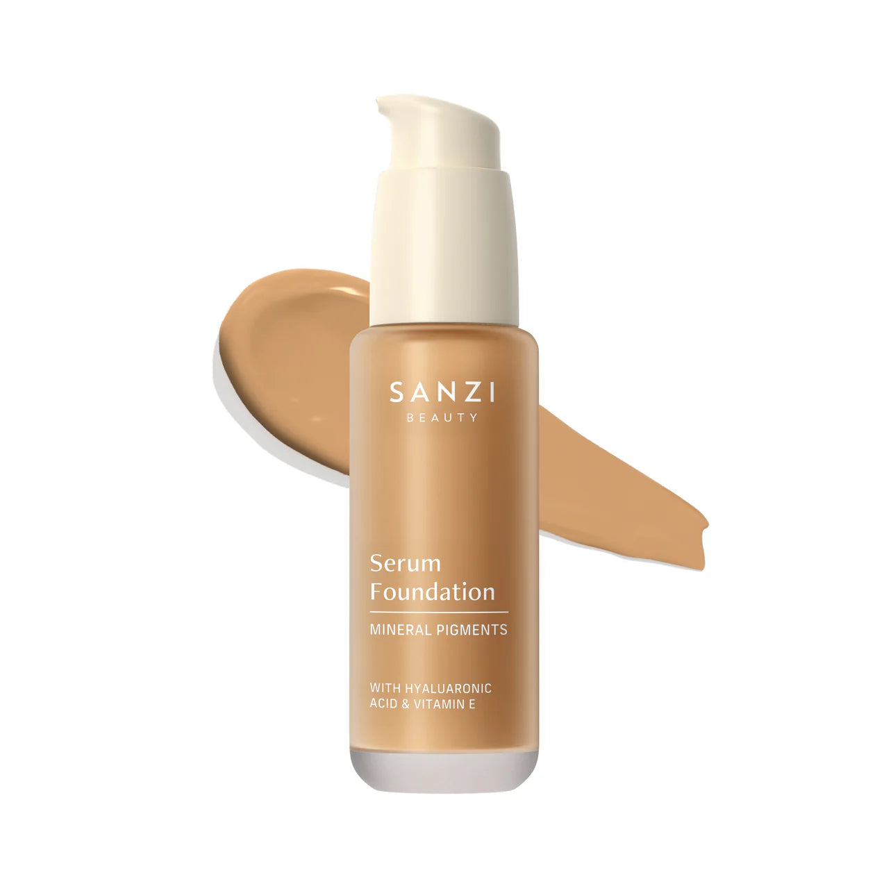 Sanzi Beauty Serum Foundation 08 Deep Warm Golden Hos Frisøren Baronen