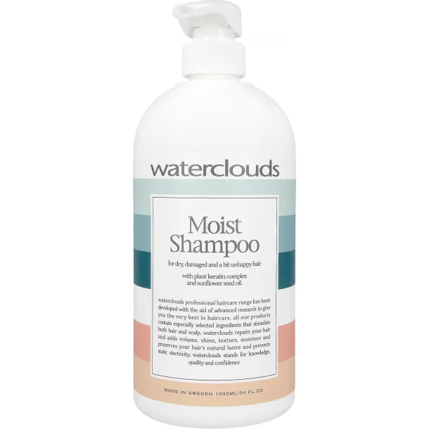 Waterclouds Moist Shampoo 1000ml Hos Frisøren Baronen