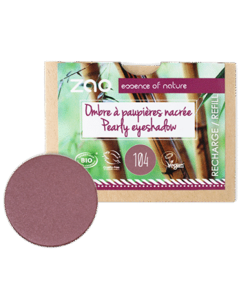 Zao  økologisk Pearly Eyeshadow 104 Garnet       Refill