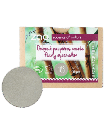 Zao  økologisk Pearly Eyeshadow 108 Grey Green       Refill